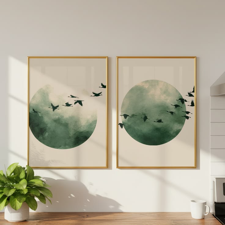 Japandi mur 2 pièces