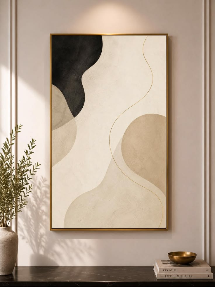 abstract canvas wall